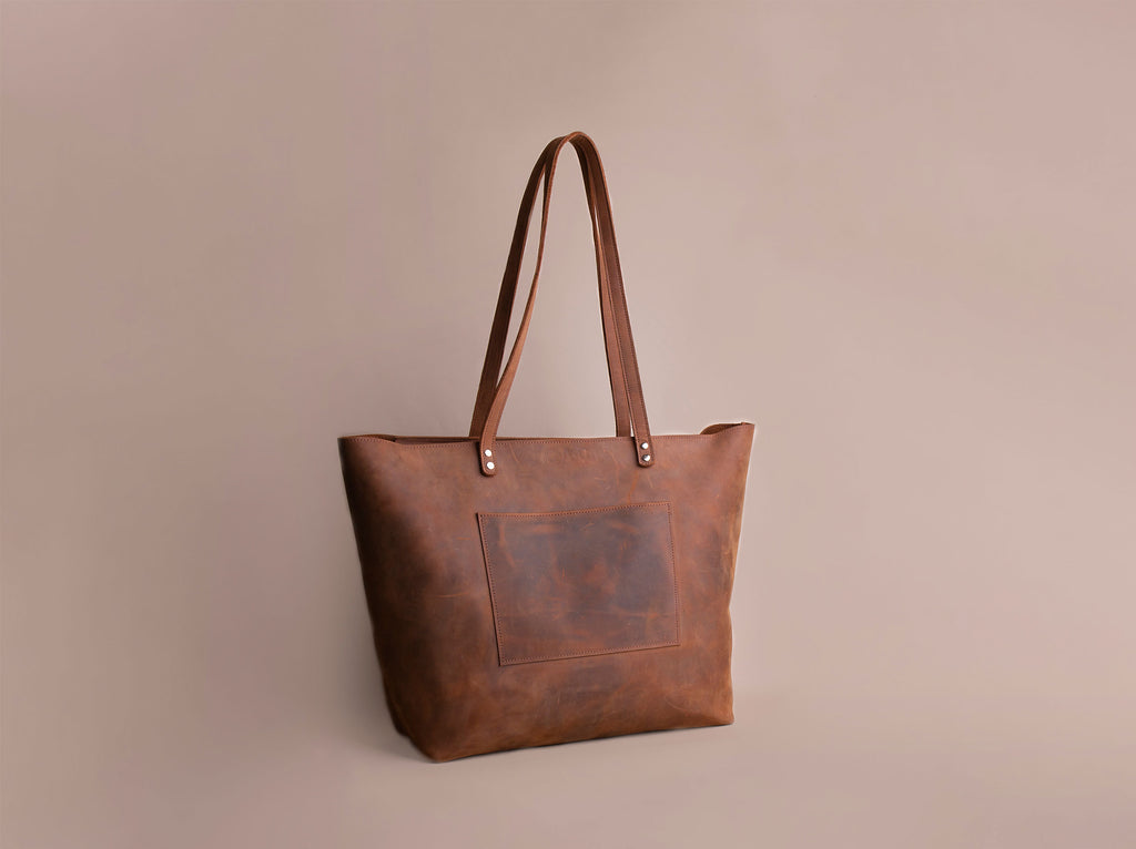 handmade leather bag