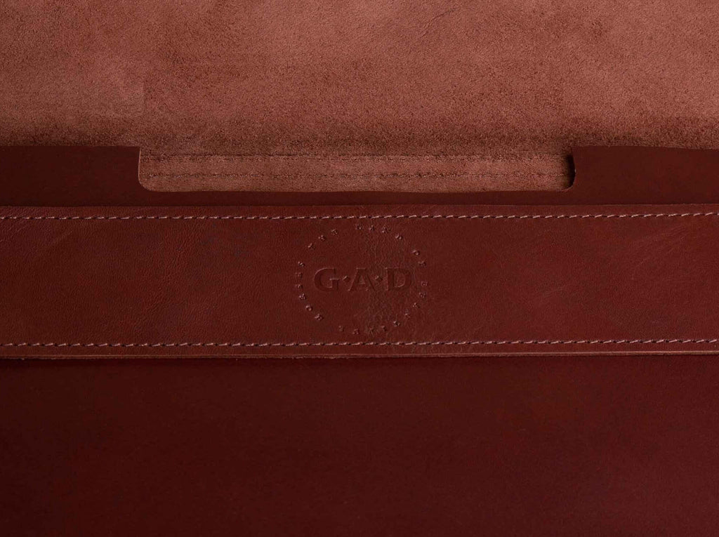 14" MacBook Pro Leather Case | Brown - GAD Roots