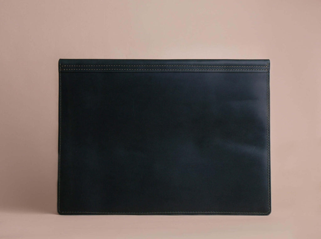 15.6" Laptop Leather Case | Green - GAD Roots
