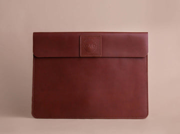 leather portfolio case brown