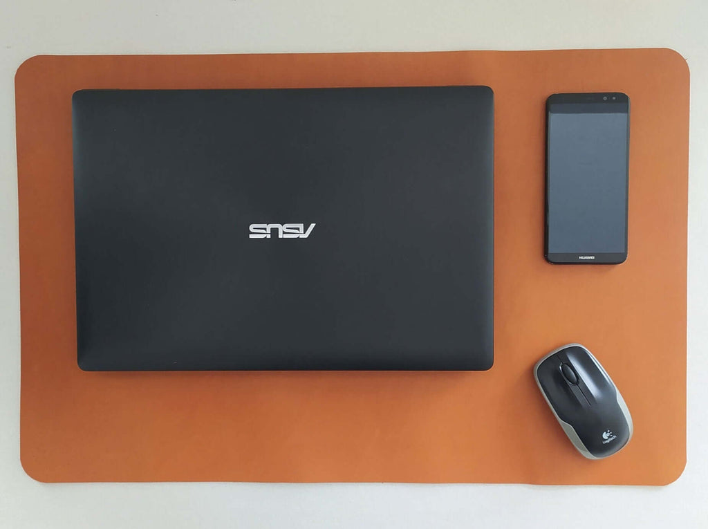 Leather Desk Pad | Cognac - GAD Roots