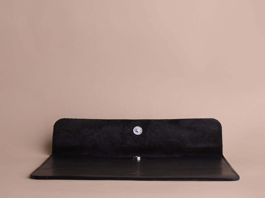 Leather File Folder | Black - GAD Roots
