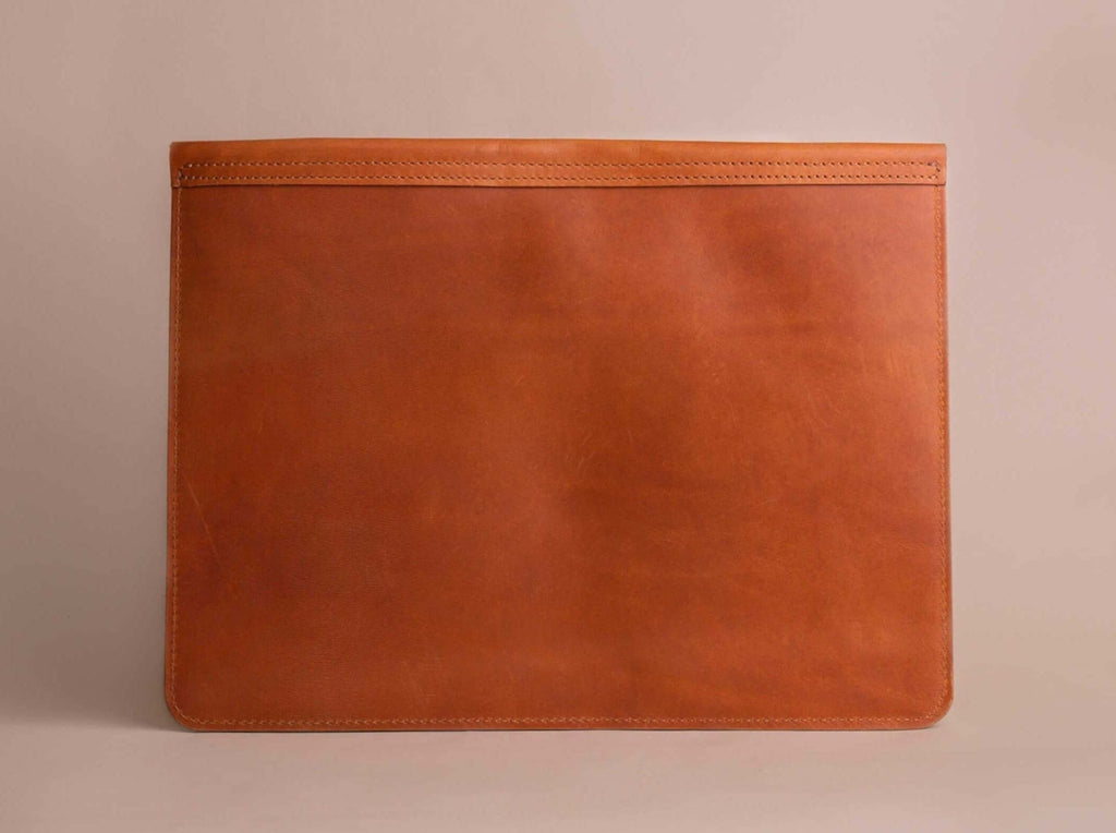 Leather File Folder | Cognac - GAD Roots