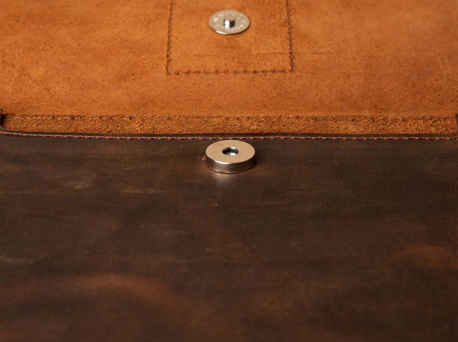 Leather File Folder | Crazy Brown - GAD Roots