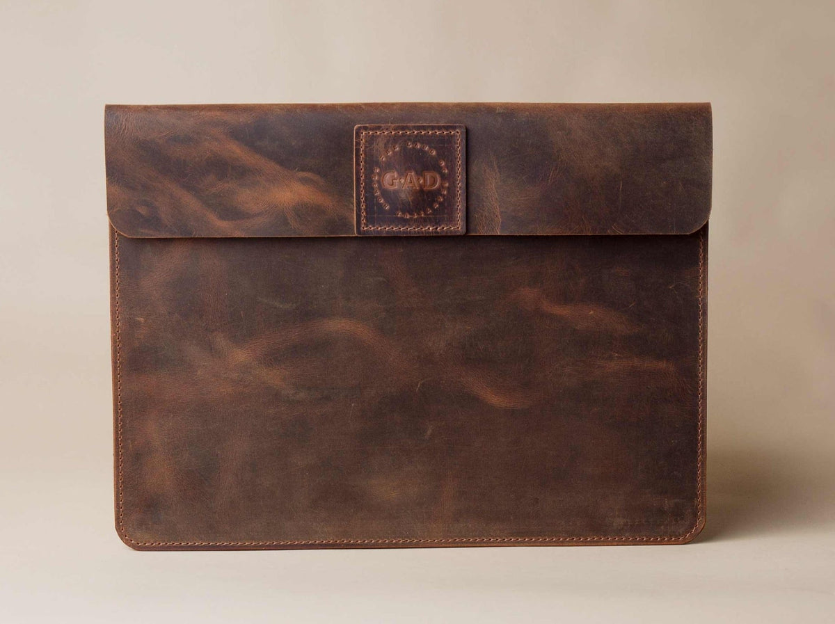 Leather File Folder | Crazy Brown - GAD Roots