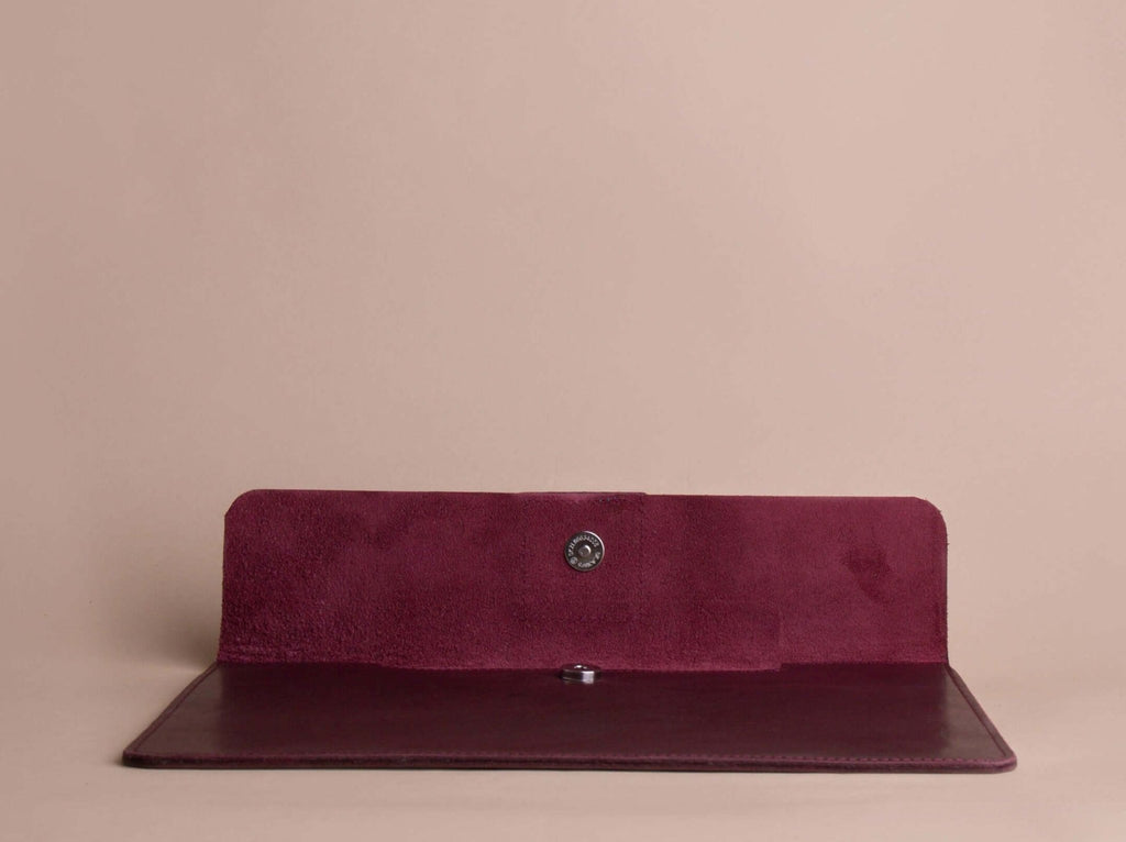 Leather File Folder | Damson - GAD Roots