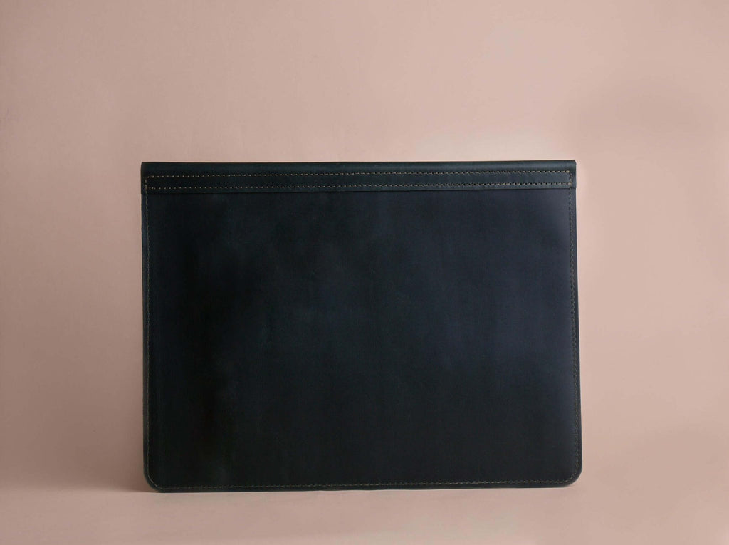 Leather File Folder | Green - GAD Roots
