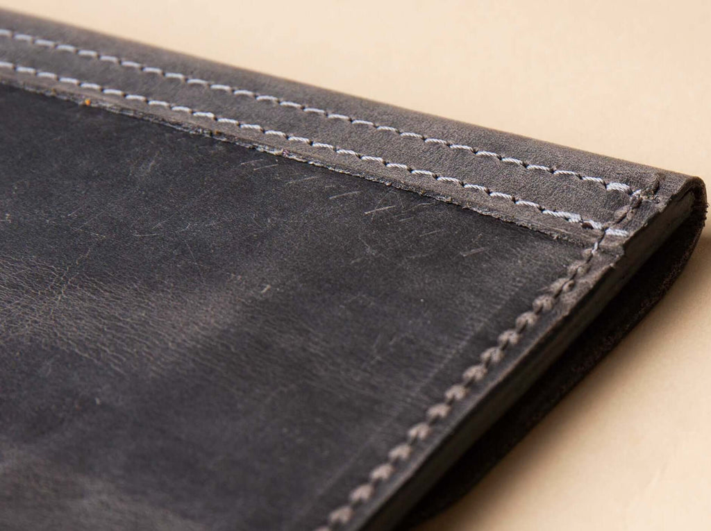 Leather File Folder | Grey - GAD Roots
