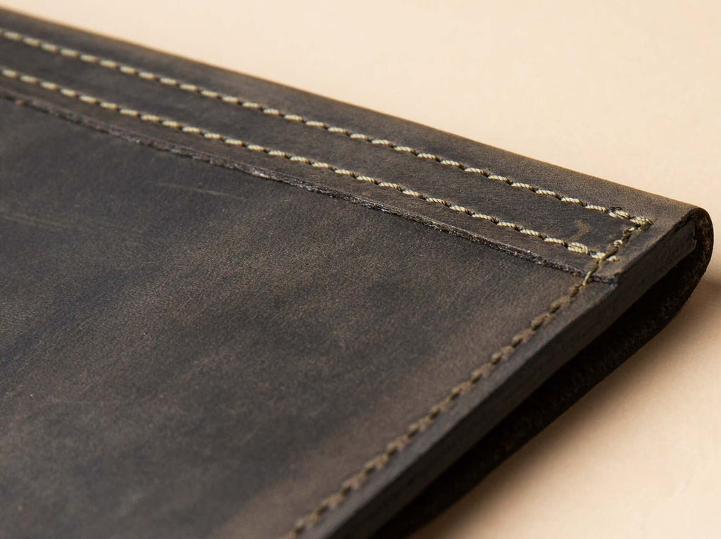 Leather File Folder | Khaki Green - GAD Roots