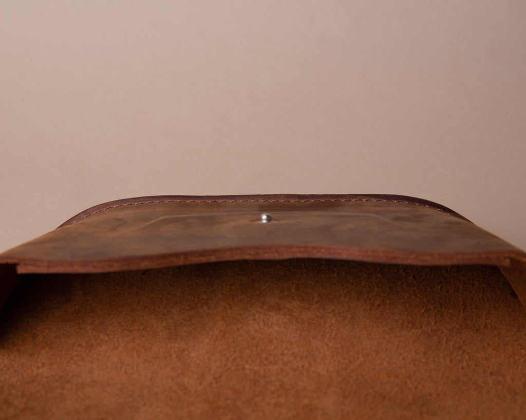 Leather Glasses Case | Crazy Brown - GAD Roots