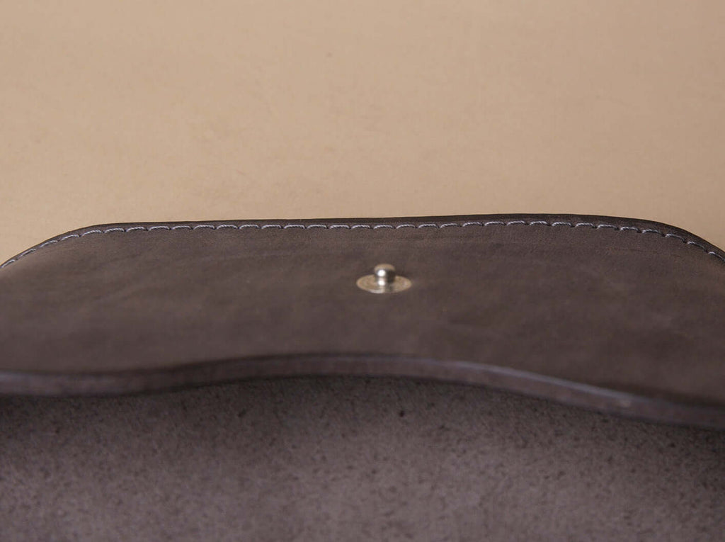 Leather Glasses Case | Grey - GAD Roots
