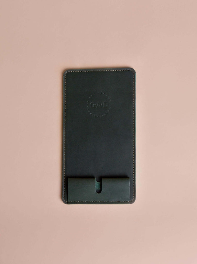 Leather Mobile Pad | Green - GAD Roots