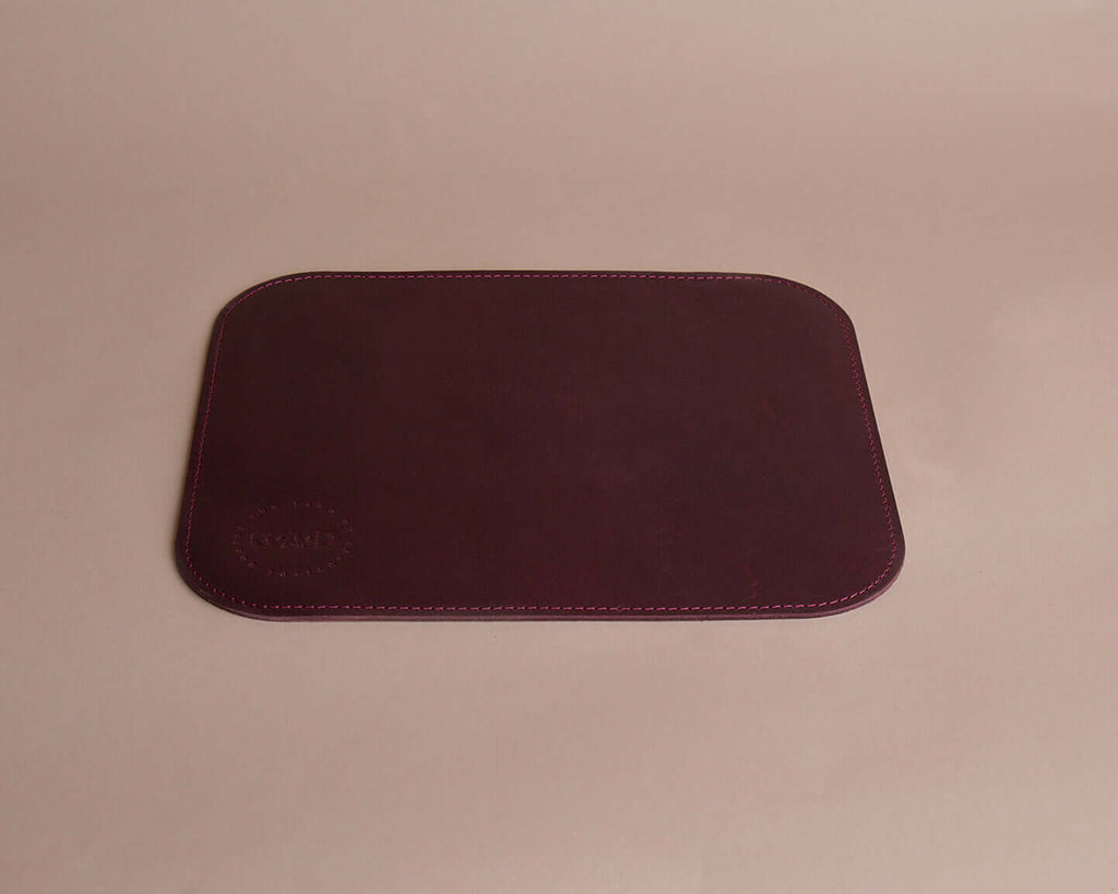 Leather Mouse Pad | Damson Color - GAD Roots