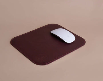 Leather Mouse Pad | Damson Color - GAD Roots