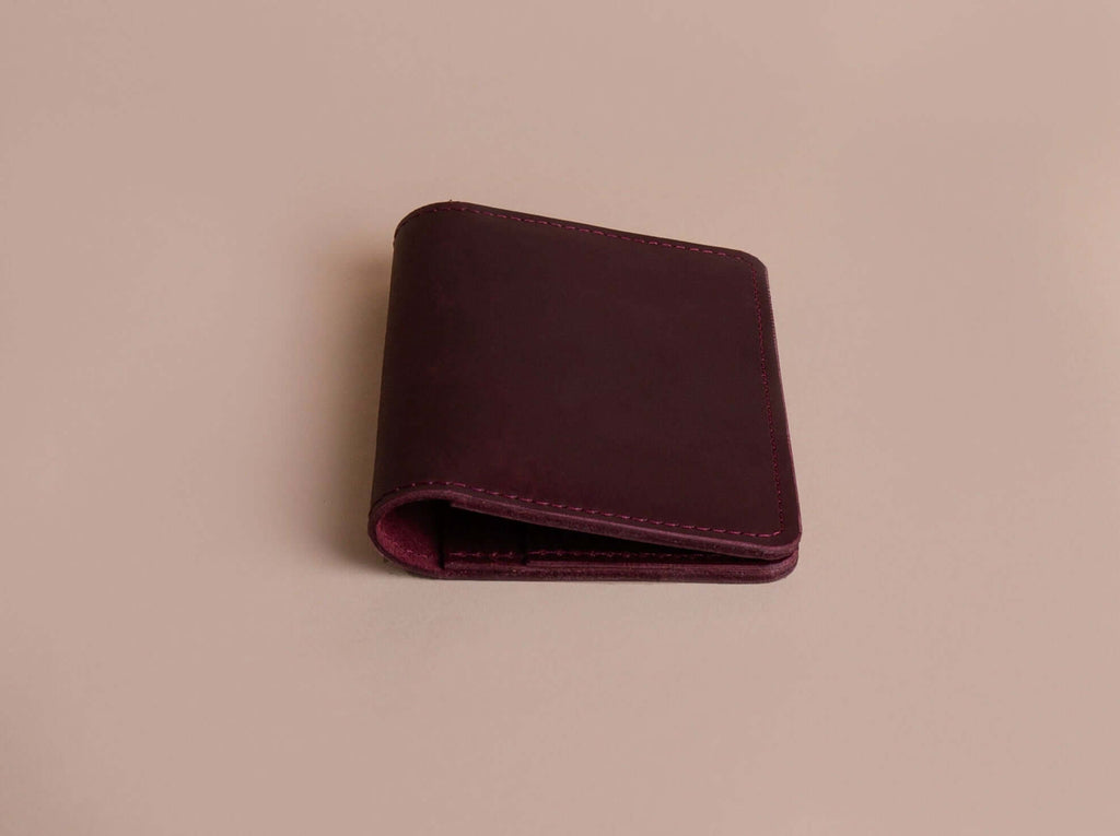 Leather Passport Holder | Damson - GAD Roots