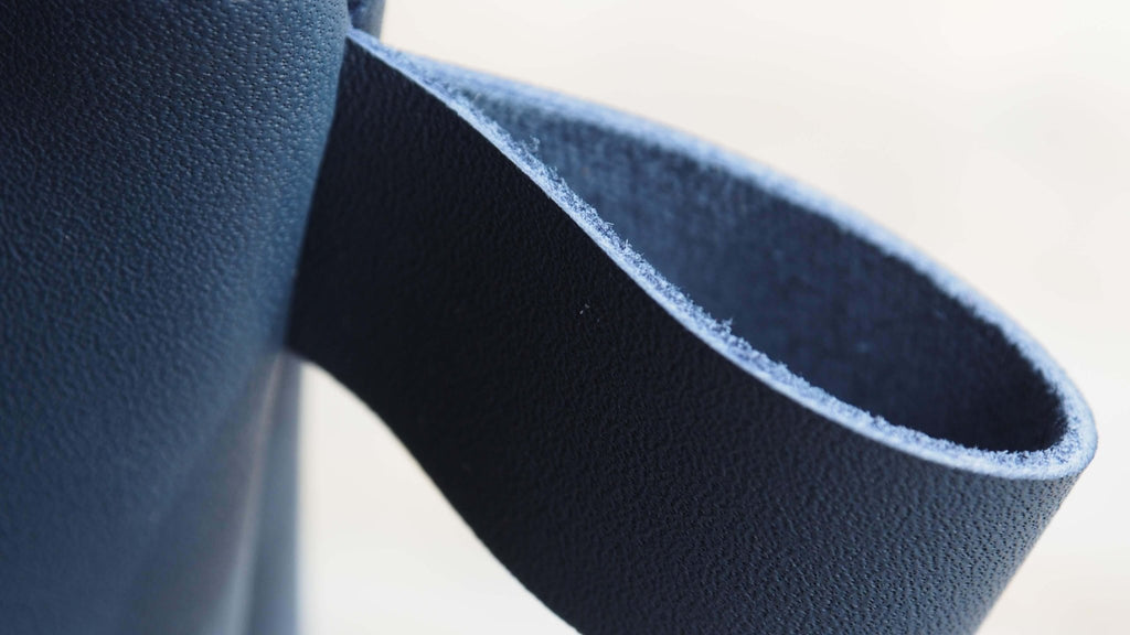 Leather Wristlet Clutch Bag | Navy Blue - GAD Roots