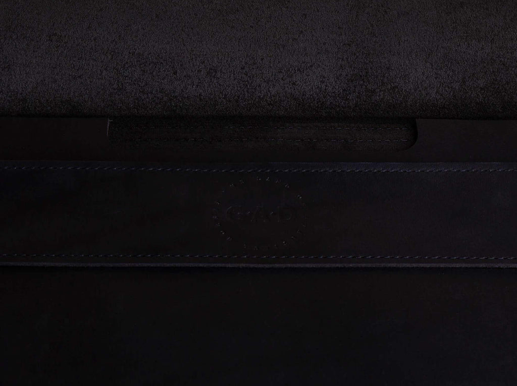 M1 MacBook Air 13" Leather Sleeve | Black - GAD Roots