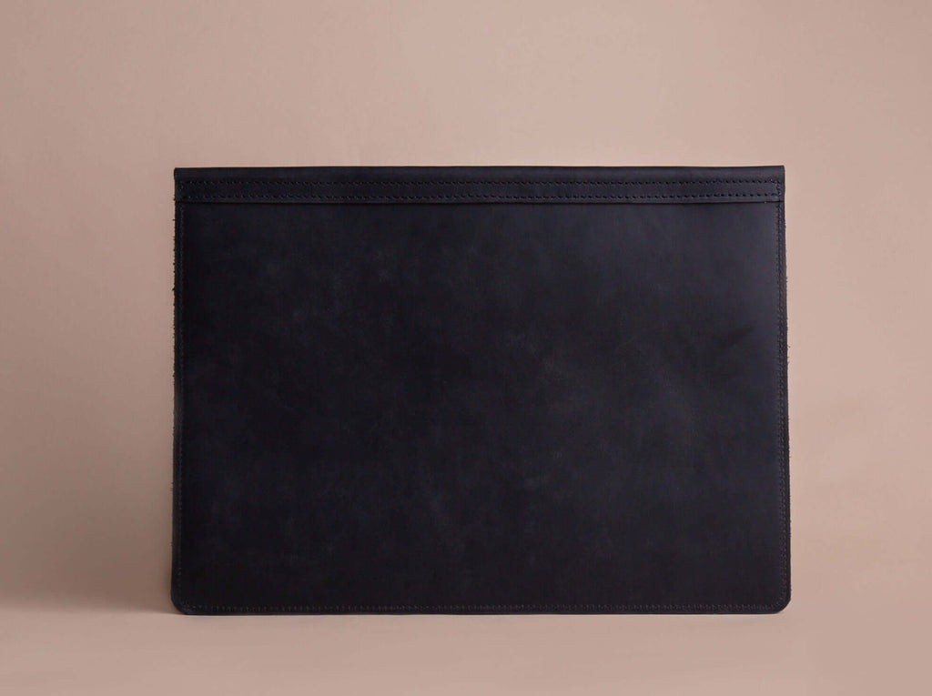 M1 MacBook Air 13" Leather Sleeve | Black - GAD Roots