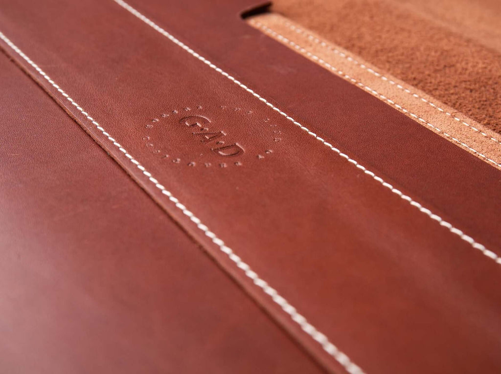 MacBook Pro Leather Case 16" | Premium Brown - GAD Roots